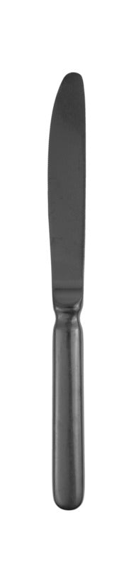 Schwarzes Gastronomiemesser auf weißem Hintergrund.