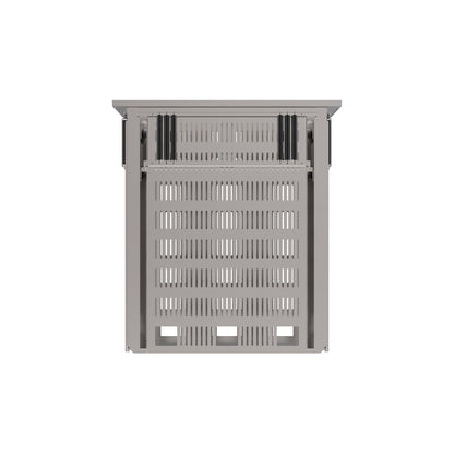 Metallbehälter für Gastronomiebedarf.