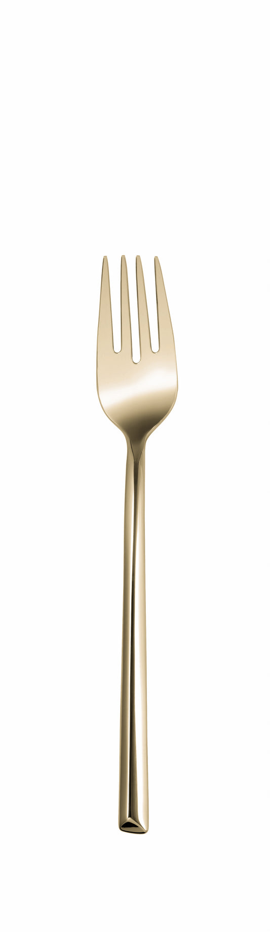 Goldene Gabel für Gastronomiebedarf.