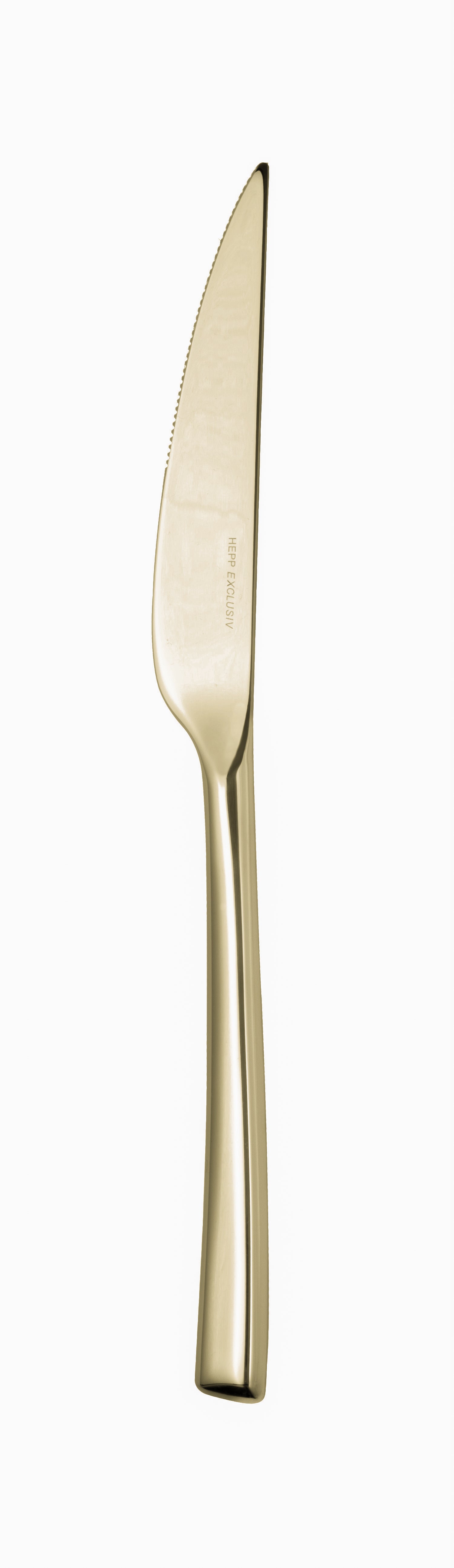 Goldenes Besteckmesser für Gastronomie.