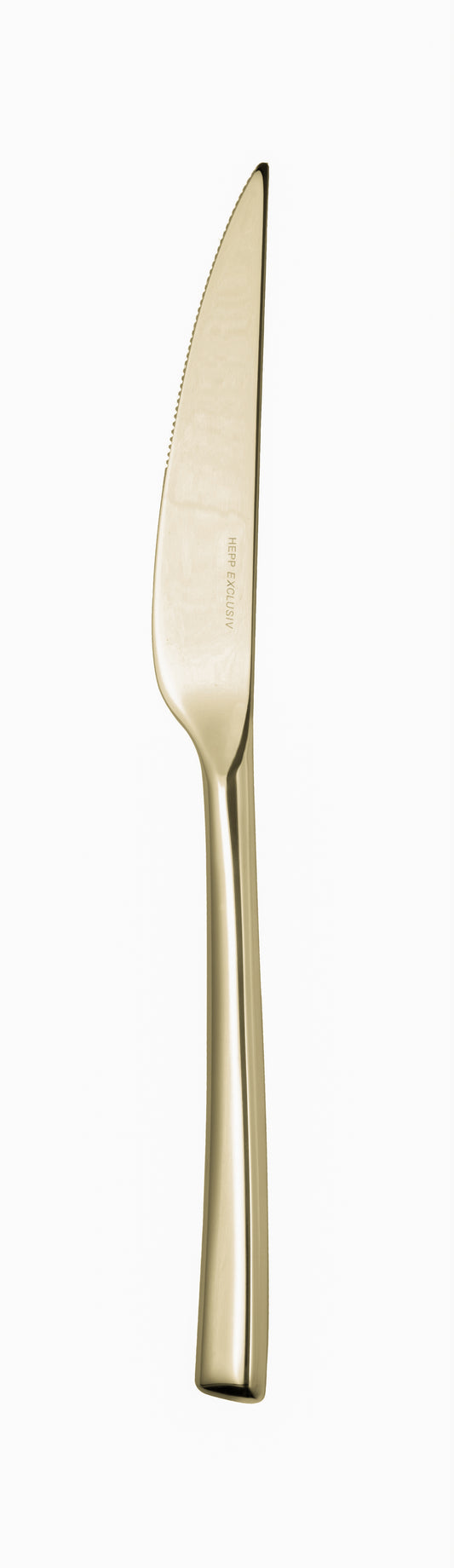 Goldenes Besteckmesser für Gastronomie.