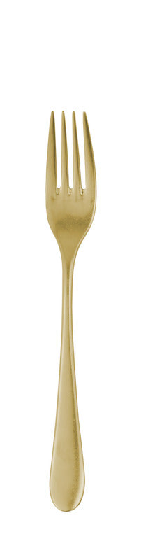 Goldene Gabel für Gastronomiebedarf.