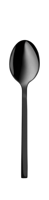 Schwarzer Löffel für Gastronomie.