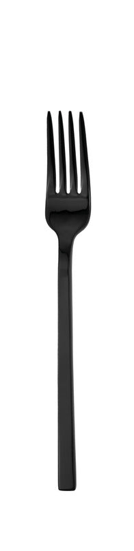 Schwarze Gabel für Gastronomiebedarf.