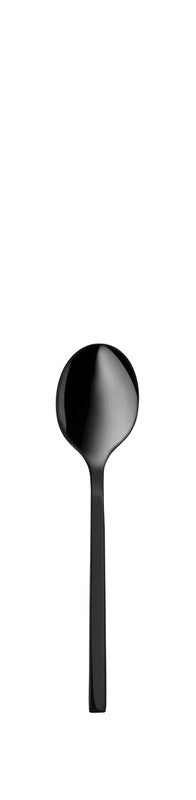 Schwarzer Löffel für Gastronomie.