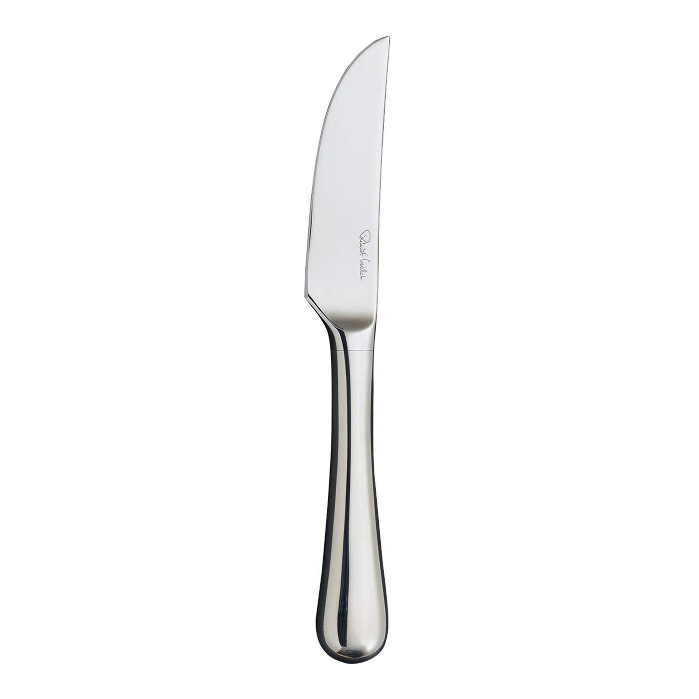 Silbernes Steakmesser mit Gravur.