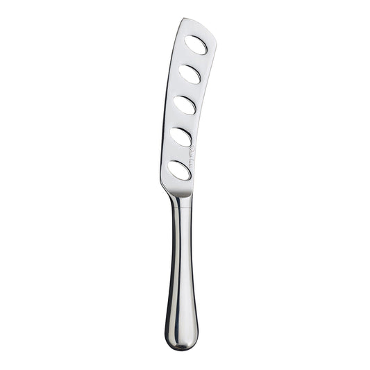 Käseschneider mit Löchern aus Metall.