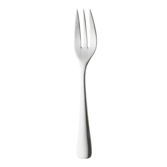 Silberne Gabel mit drei Zinken.