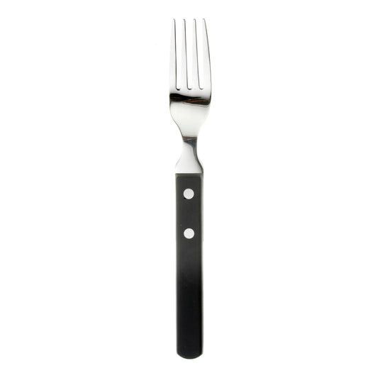 Gabel mit schwarzem Griff.