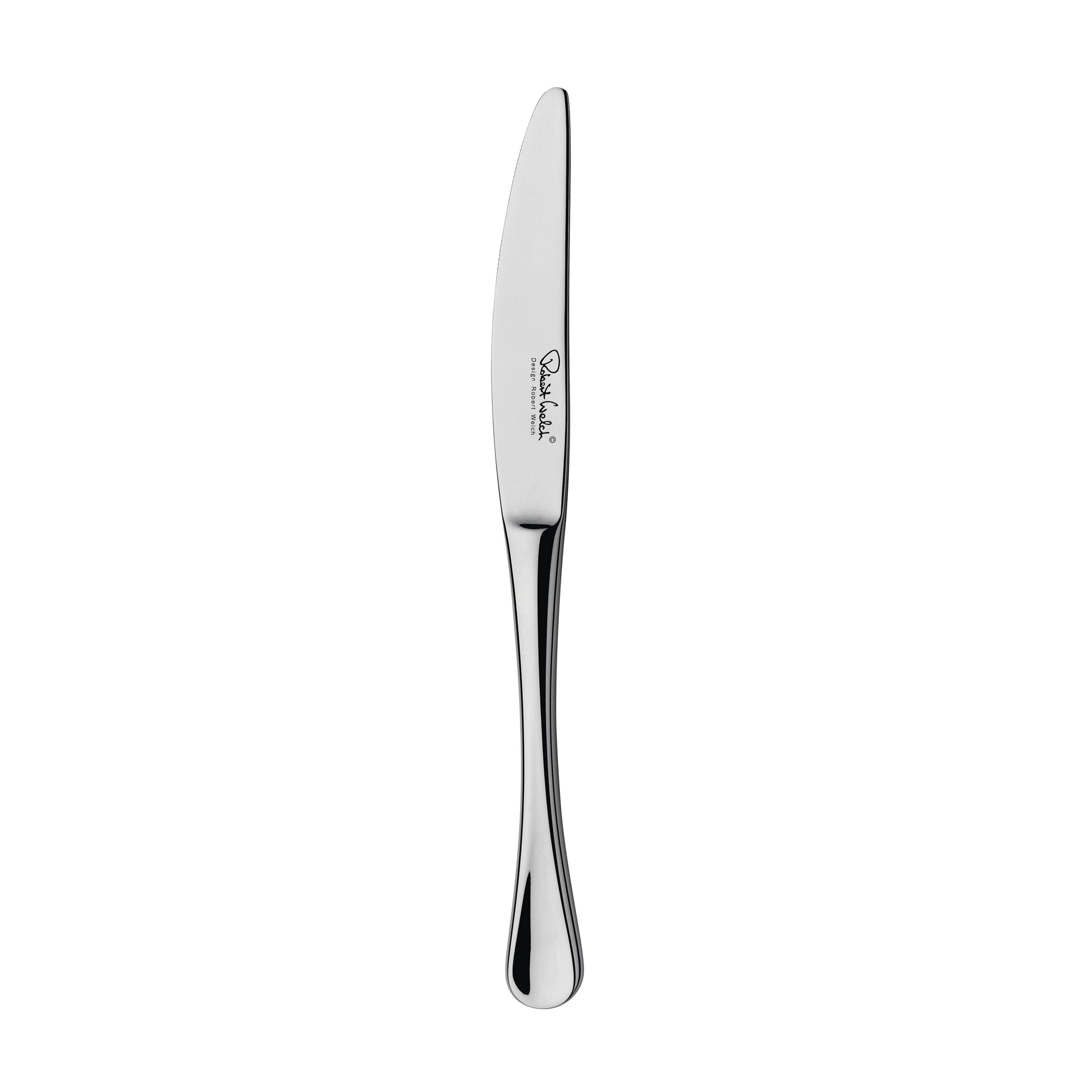 Silbernes Messer mit Gravur.