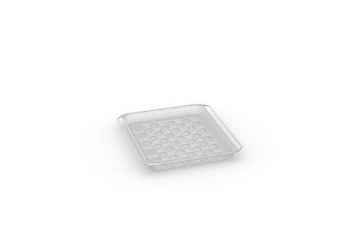 Leeres, transparentes Lebensmittelbehälter-Deckel