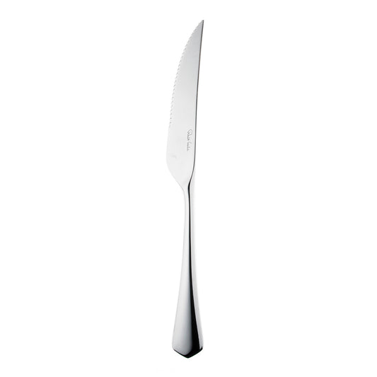 Silbernes Steakmesser mit Gravur.
