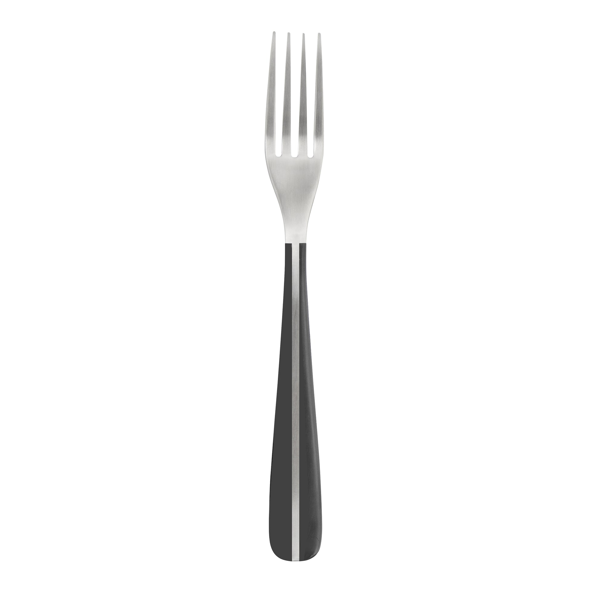 Gabel mit schwarzem Griff.