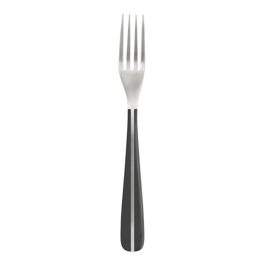 Gabel mit schwarzem Griff.
