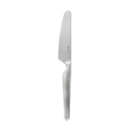 Silbernes Messer mit ergonomischem Griff.