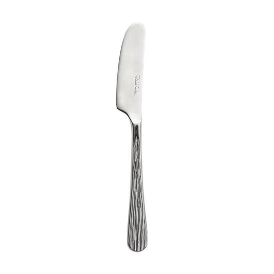 Silbernes Buttermesser mit Gravur.