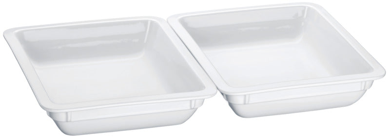 Leere weiße Takeaway-Schalen