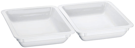 Leere weiße Takeaway-Schalen