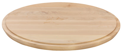 Runder Holzbrett für Gastronomie.