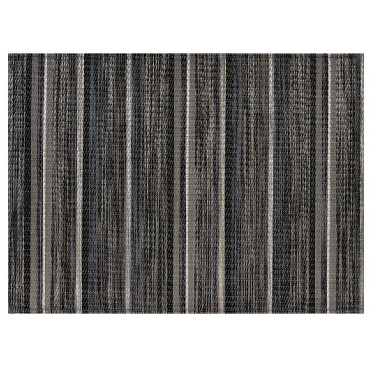 Gestrickter Teppich in Schwarz-Weiß