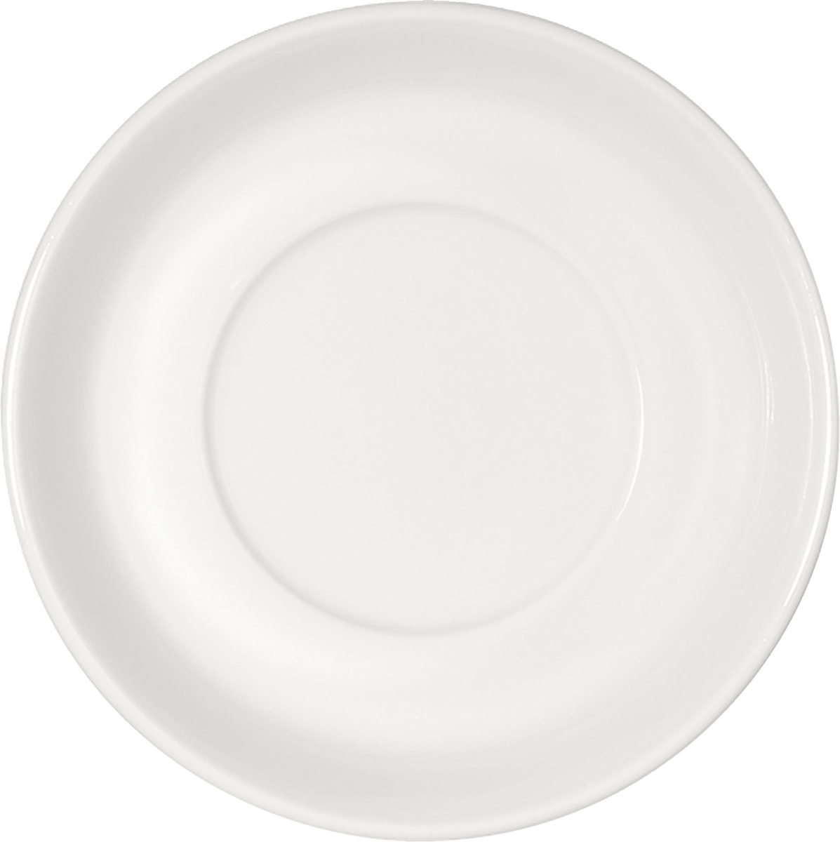 Leere weiße Teller für Gastronomie