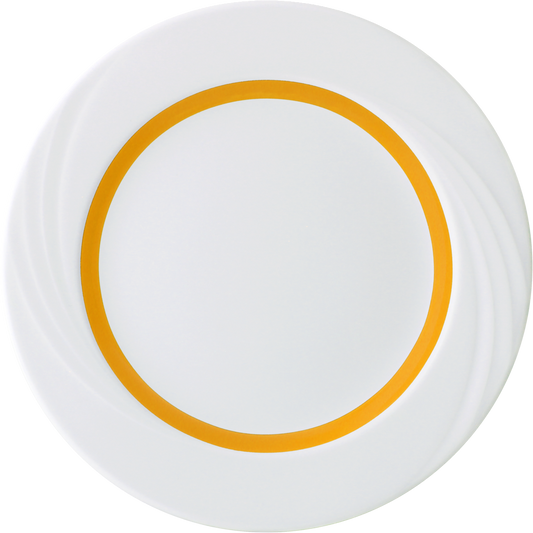 Teller flach rund Fahne Relief 25cm 'DONNA'