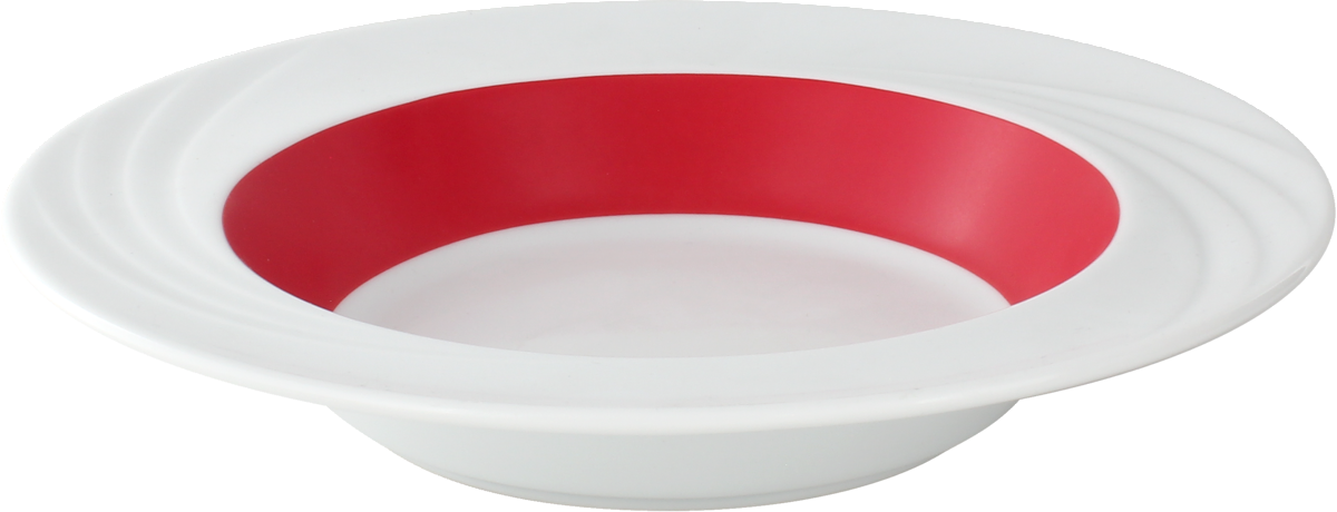 Spezialteller tief rund Fahne Relief 23cm 'DONNA SENIOR'