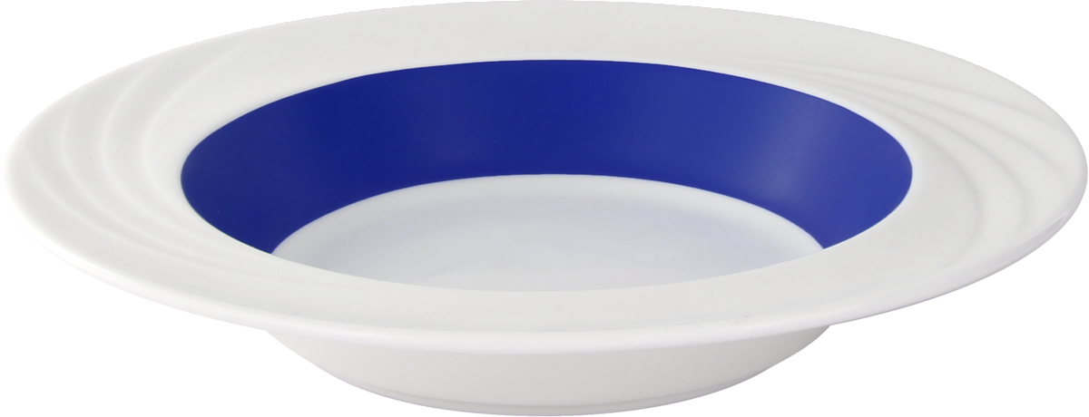 Spezialteller tief rund Fahne Relief 23cm 'DONNA SENIOR'