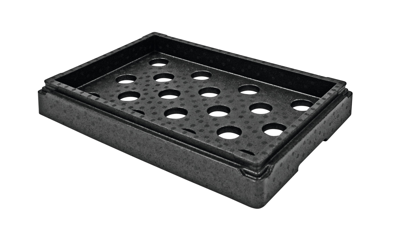 Gastronomie-Behälter mit Löchern.