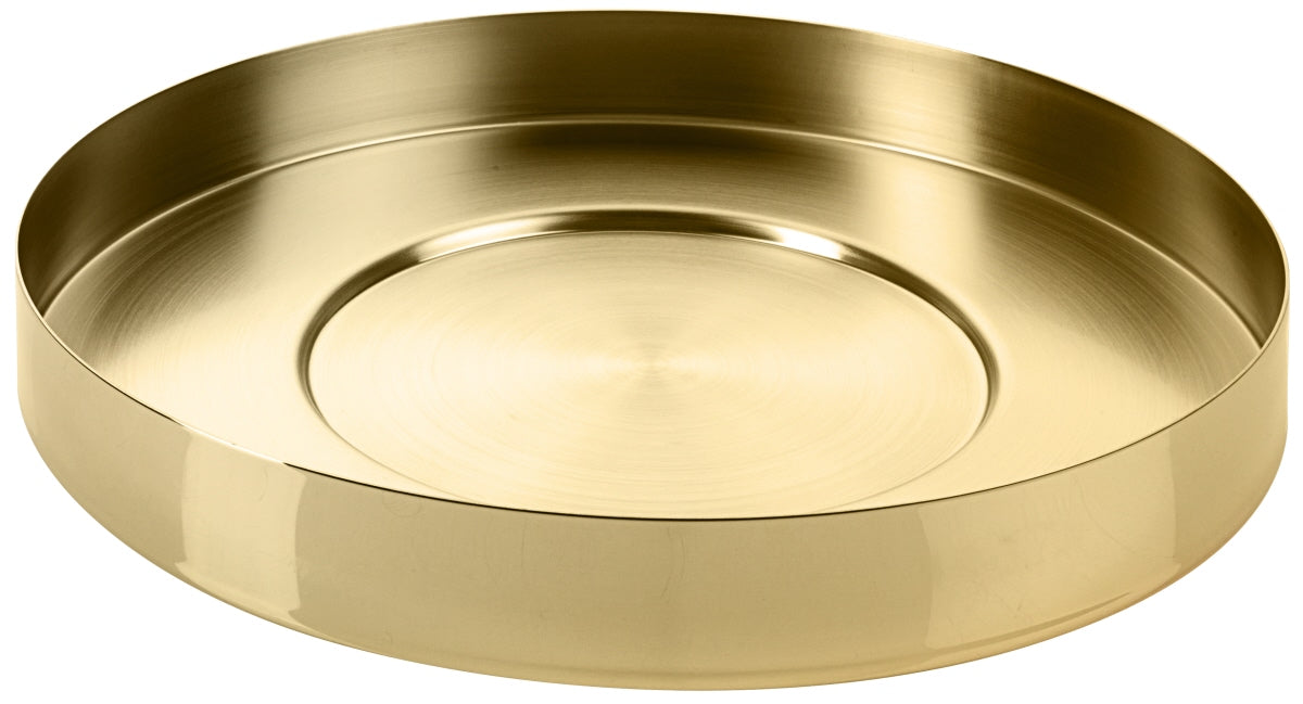 Goldene Servierschale für Gastronomie