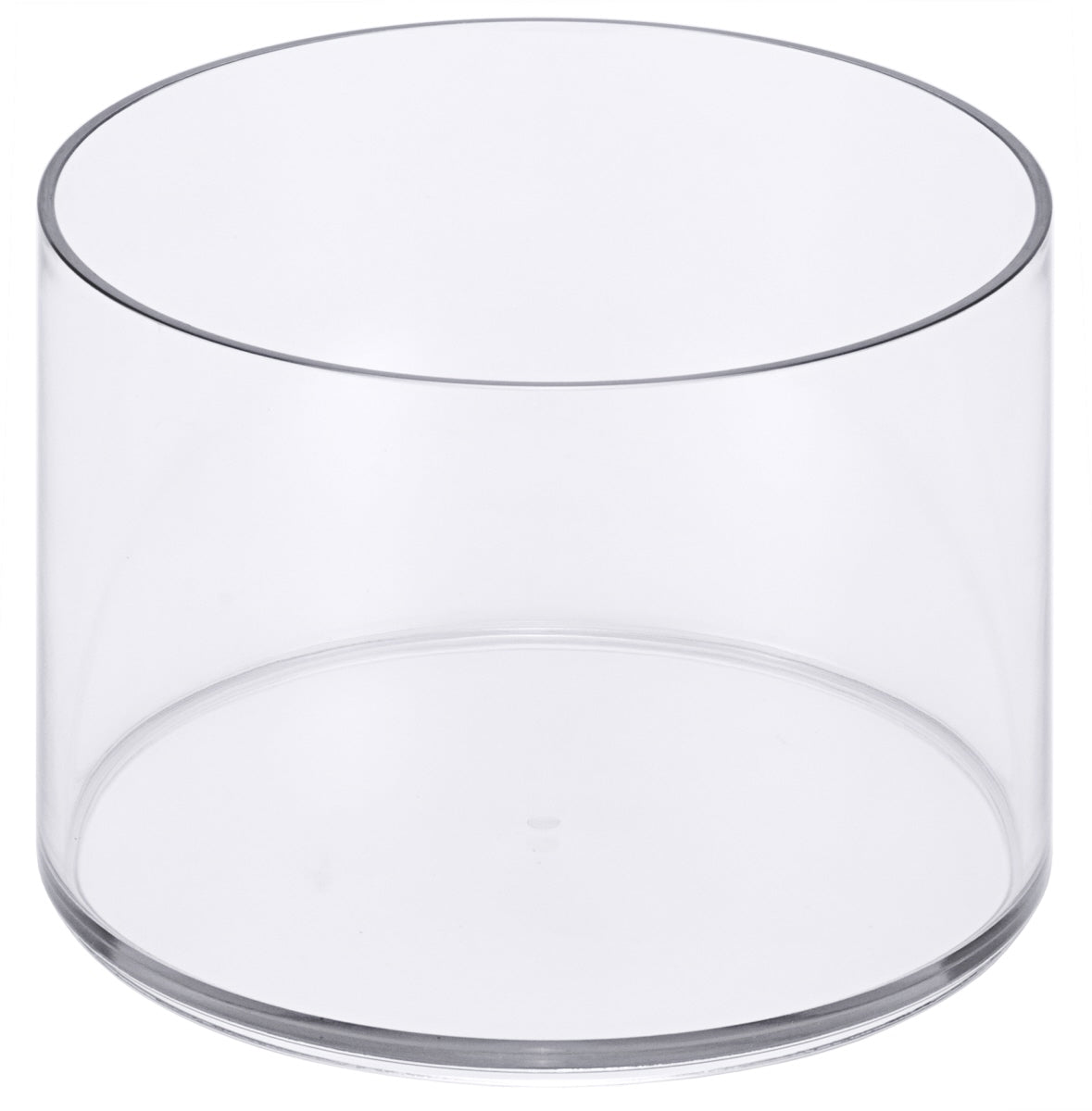 Leeres transparentes Glasbehälter