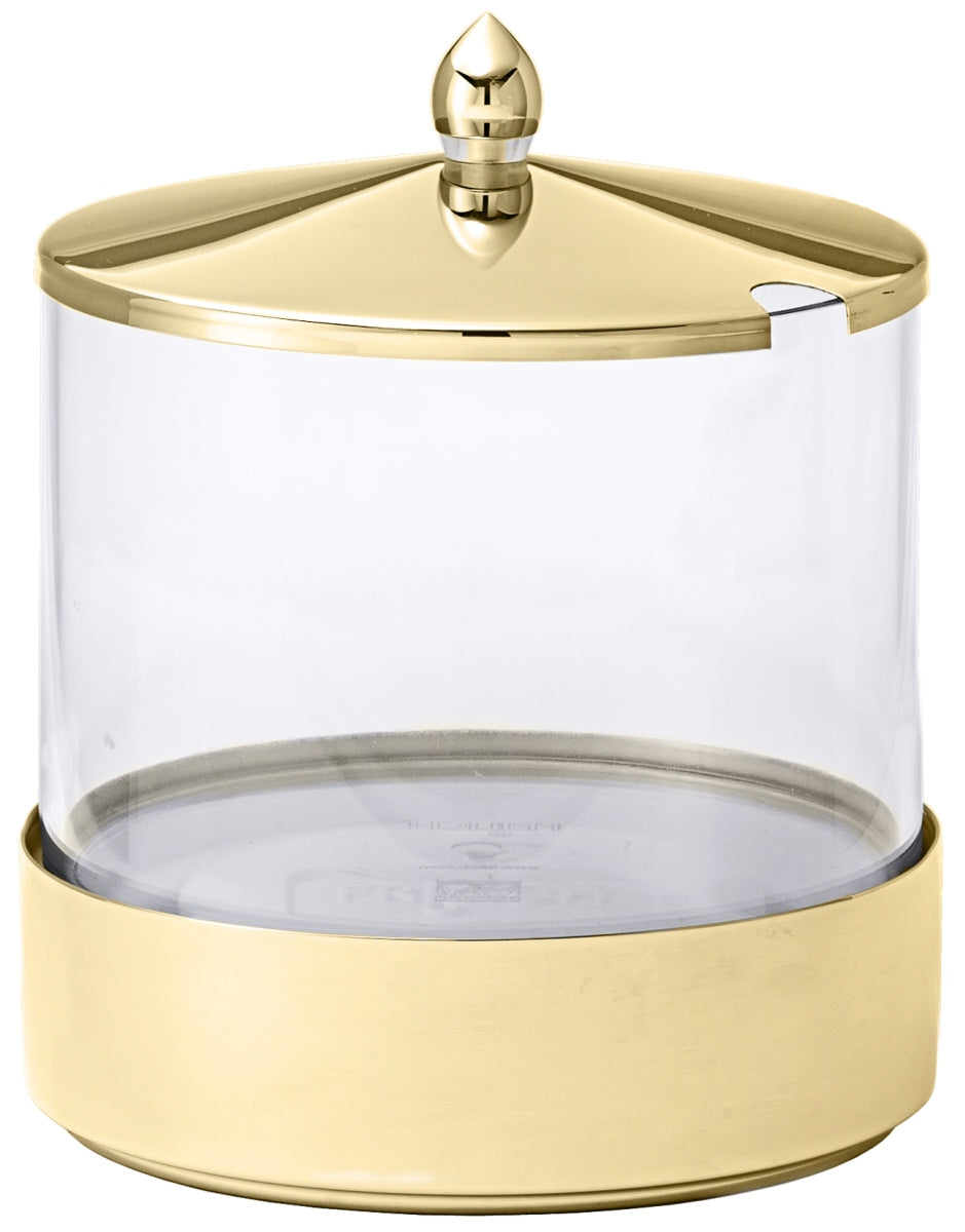 Goldene Zuckerschale mit Deckel