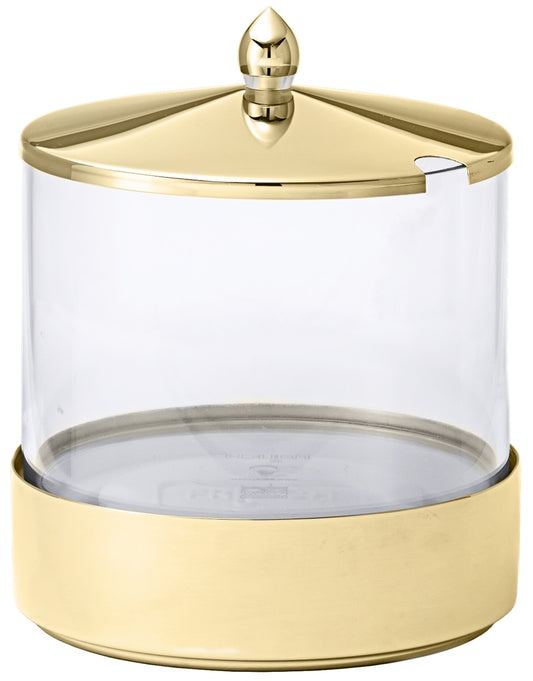 Goldene Zuckerschale mit Deckel
