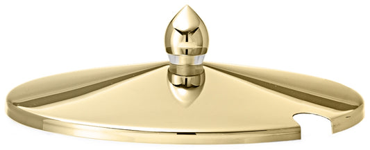 Goldene Servierplatte mit Deckel