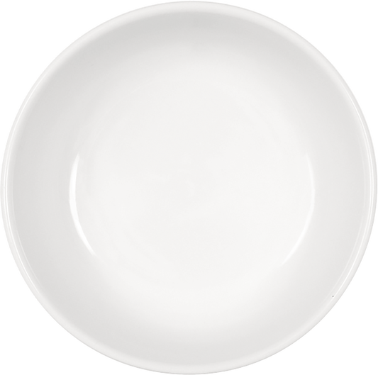 Leere weiße Teller für Gastronomie.