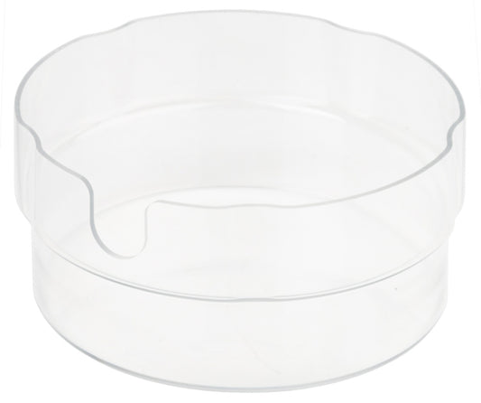 Transparente Kuchenform aus Kunststoff