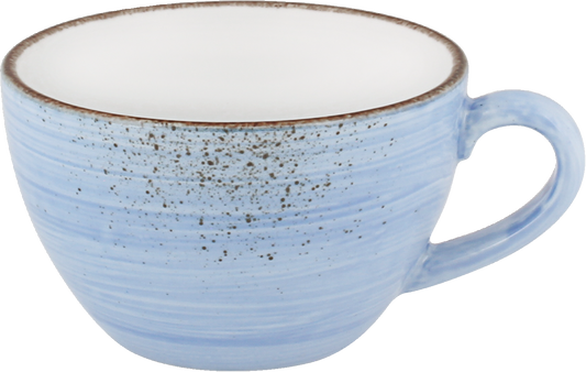 Blaue Kaffeetasse, Nahaufnahme, B2B Gastronomie