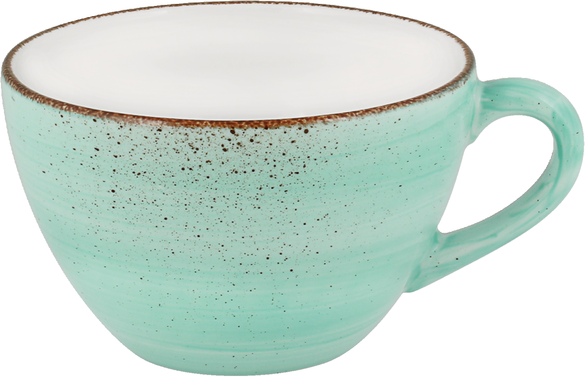 Blaue Kaffeetasse, Nahaufnahme, B2B-Gastronomie