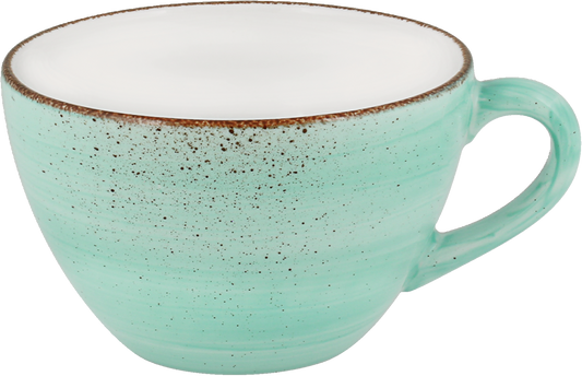 Blaue Kaffeetasse, Nahaufnahme, B2B-Gastronomie