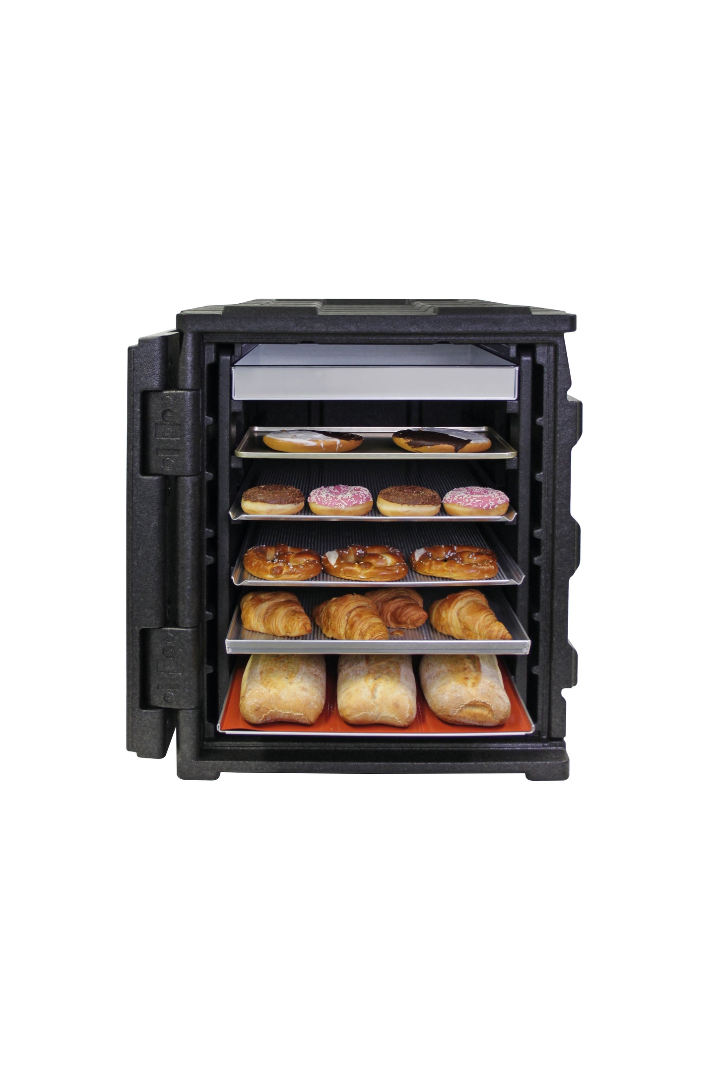 Gastronomieofen mit Backwaren.