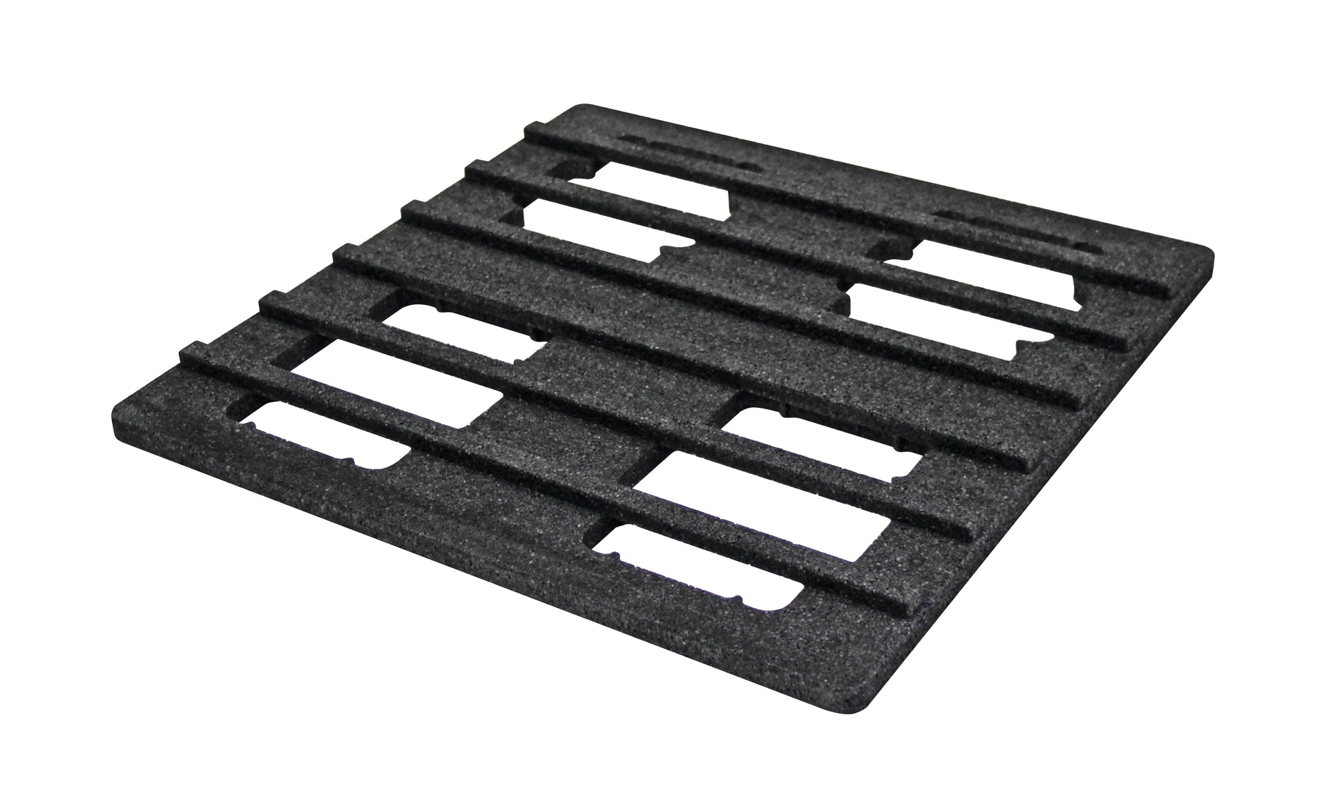 Schwarze Transportpalette für Gastronomie.