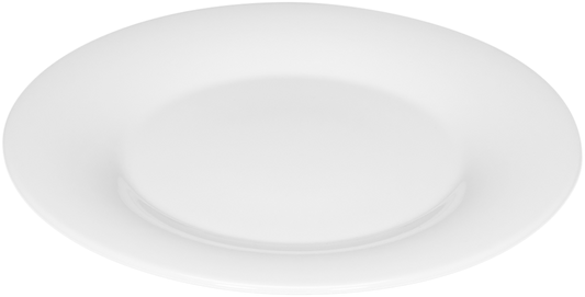 Leere weiße Speiseteller, B2B Gastronomie
