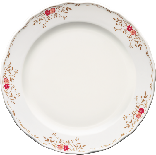 Bord mit Blumenmuster, leer, elegant