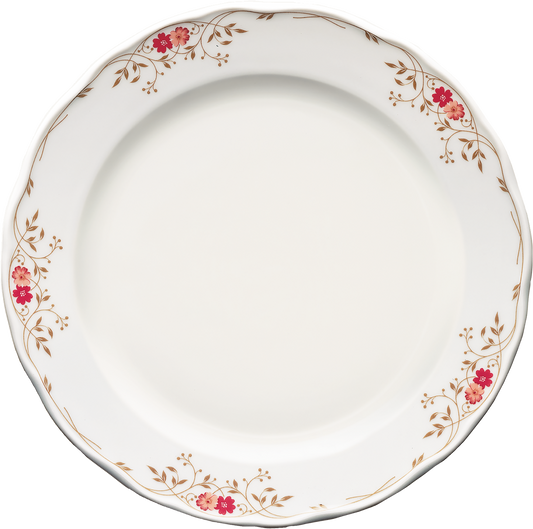 Bord mit Blumenmuster, leer, elegant