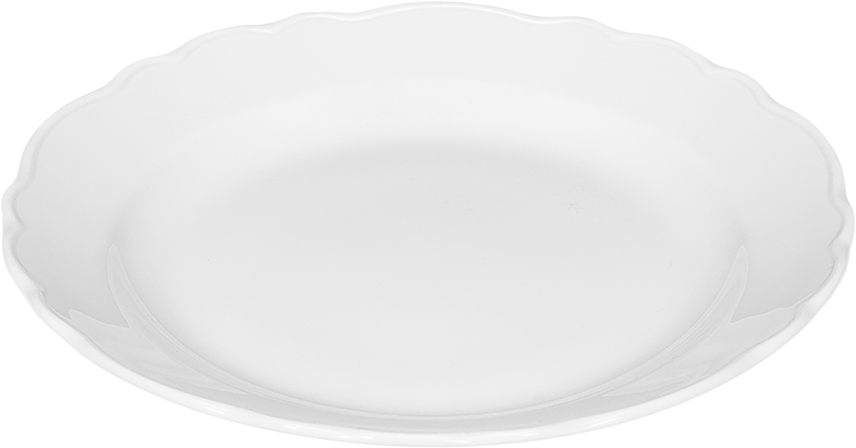 Leere weiße Servierschale für Gastronomie