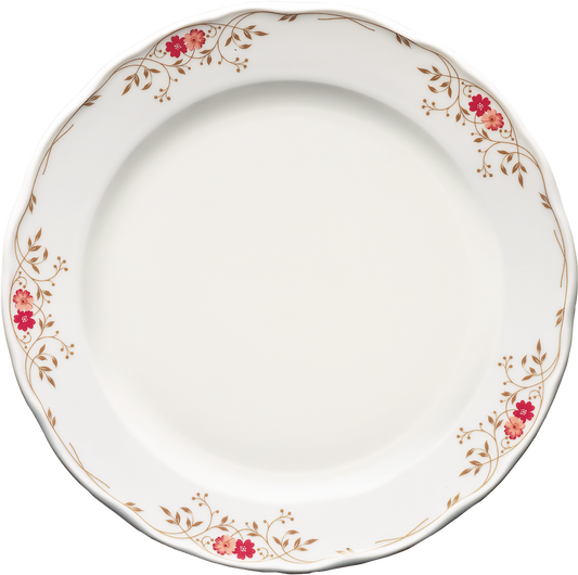 Bord mit Blumenmuster, leer, elegant