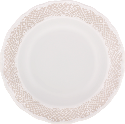 Leeres elegantes Servierteller mit Muster