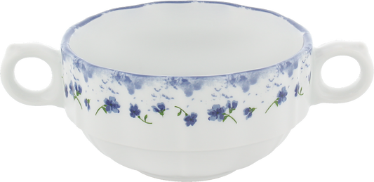 Gedeckter Tafelservice, Porzellan, Blumenmuster
