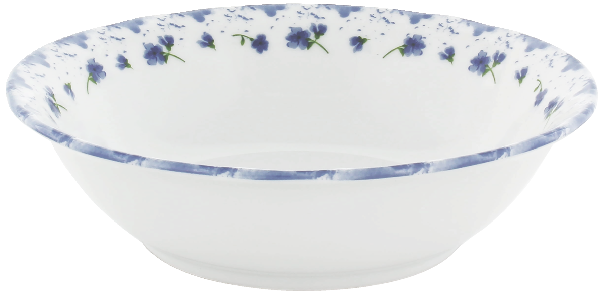 Blaue Blumendekor Porzellan-Schüssel