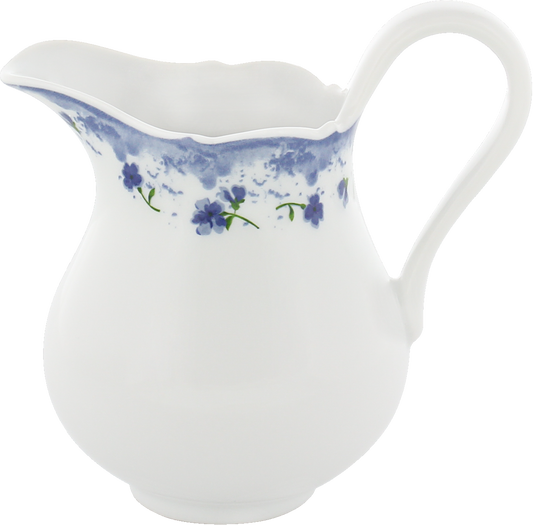 Porzellan-Krug mit blauer Blumenmuster